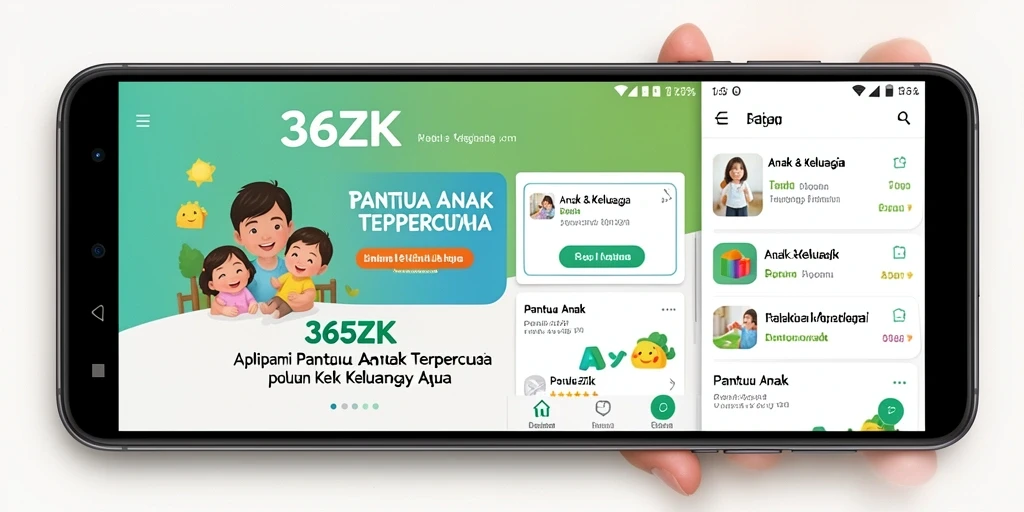 Tampilan antarmuka 365ZK untuk memantau anak secara efektif.