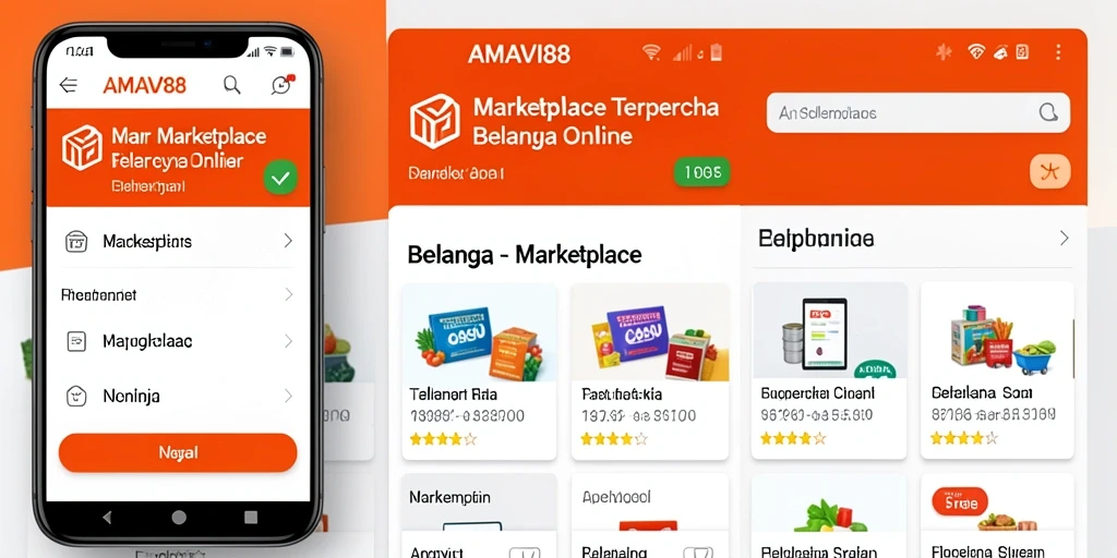 Tampilan antarmuka AMAVI88 yang user-friendly dalam berbelanja online.
