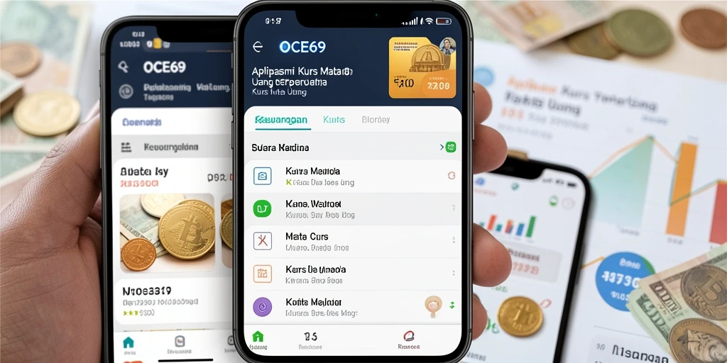 Tampilan aplikasi OCE69 dengan fungsi Kurs Mata Uang yang intuitif.