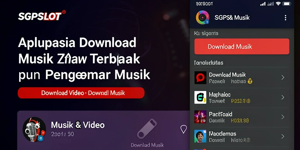 Antarmuka SGPSLOT yang intuitif dan mudah digunakan untuk Download Musik.